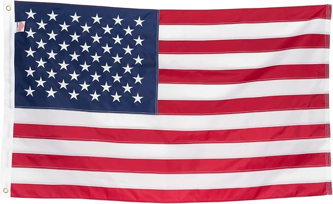 fly end | 黄铜索环适用于 easy 显示屏 | 美国国旗 红色,白色和蓝色